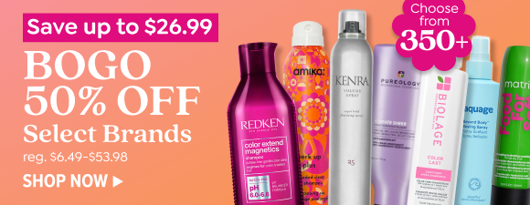 BOGO 50% KENRA, AMIKA, REDKEN, BIOLAGE AND MORE