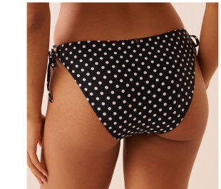 POLKA DOT Side Tie Brazilian Bikini Bottom