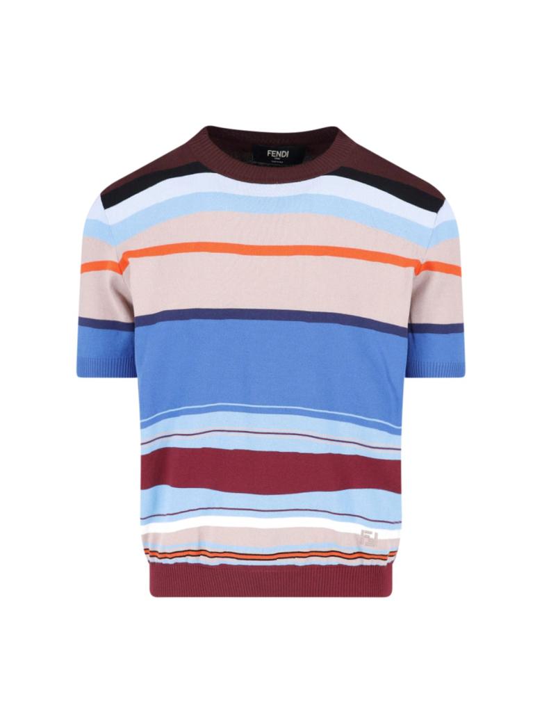 Fendi - Maglia a righe in cotone