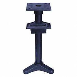 Bench Grinder Stand: 14 1/2 in W x 11 3/8 in L Base