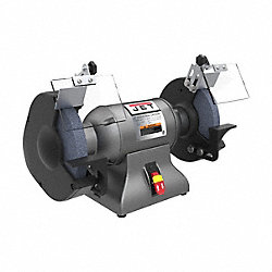 Bench Grinder: Fixed Speed, 1 hp, 8 in Max Wheel Dia, 3, 600 RPM, 115V