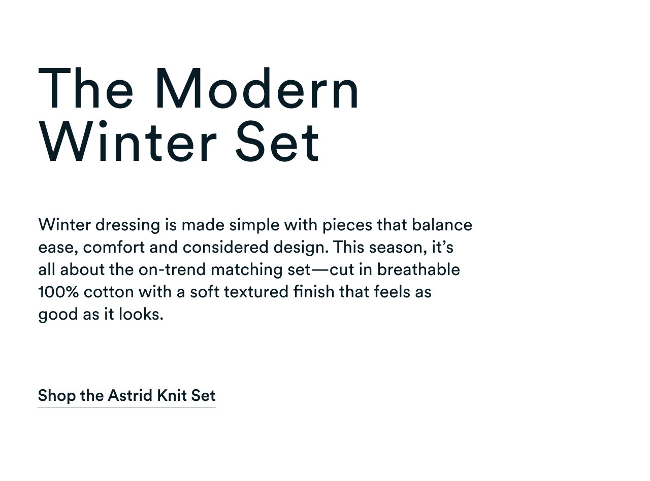 Astrid Knit Set