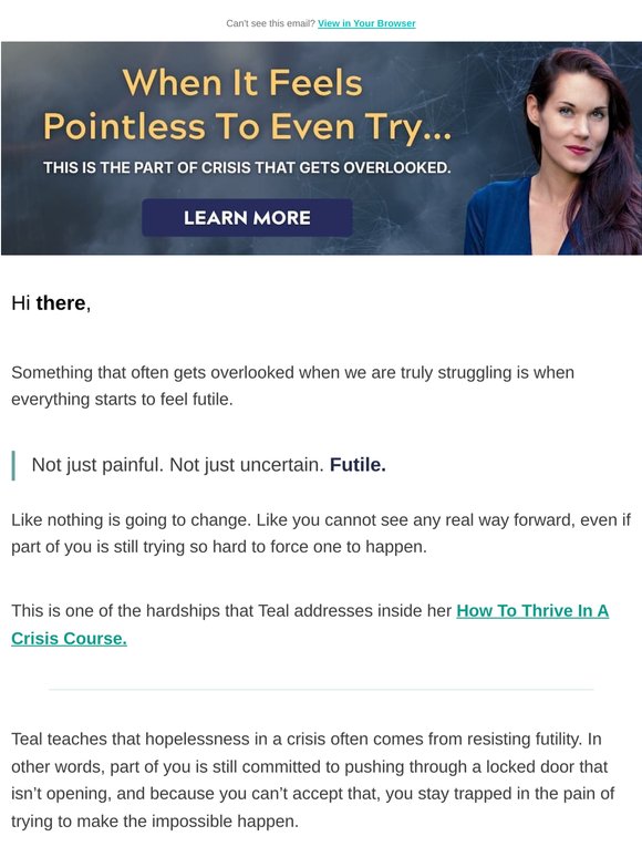 When it feels pointless to even try