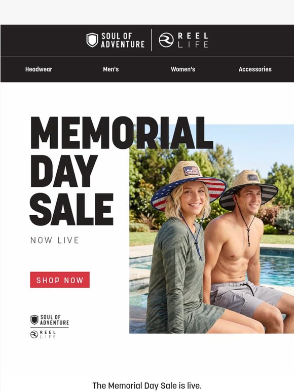 The Memorial Day Sale is live