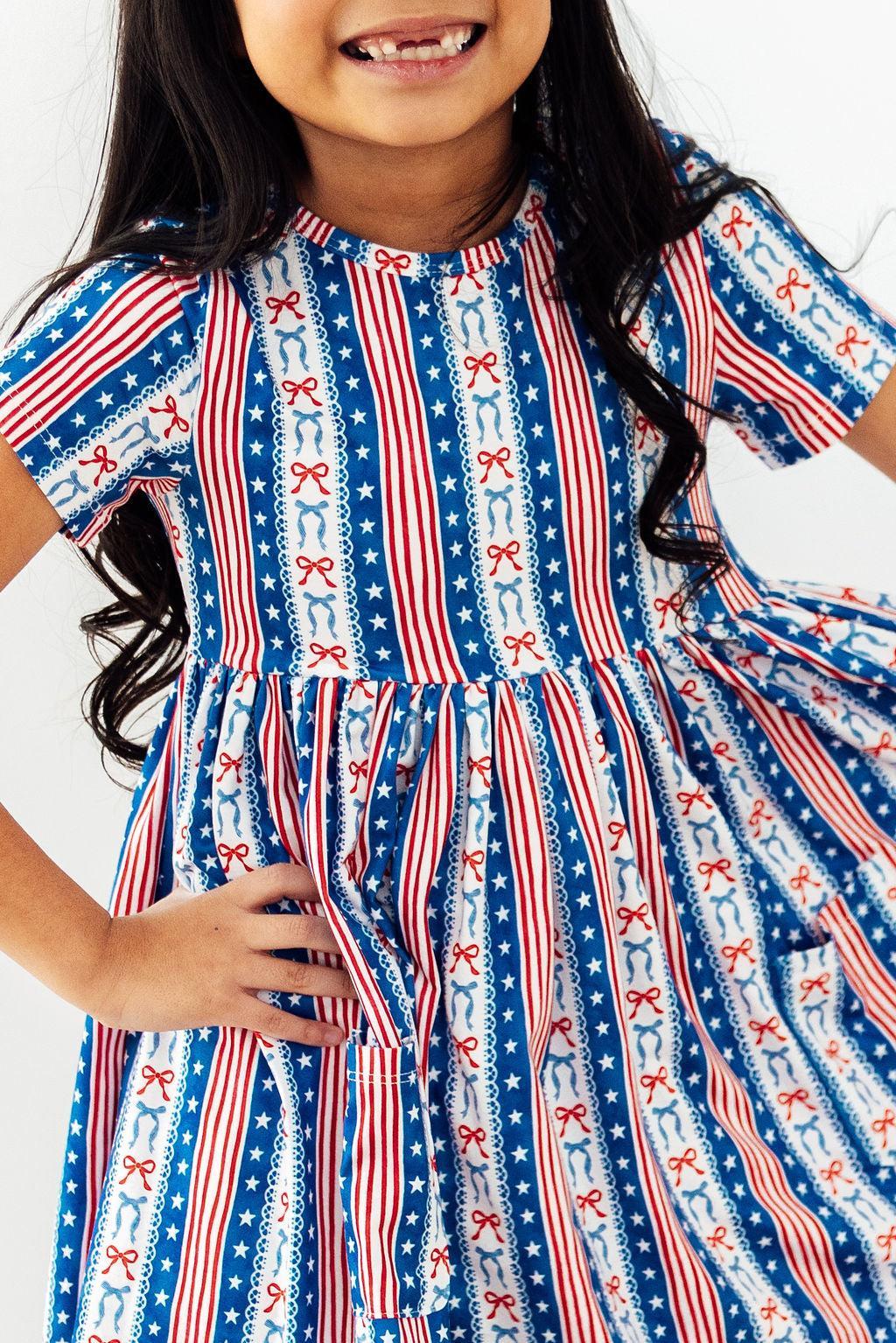 Image of All-American Girl S/S Pocket Twirl Dress