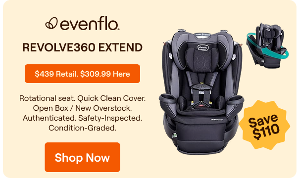 Evenflo Revolve360 Extend All-in-One Rotational Car Seat with Quick Clean Cover