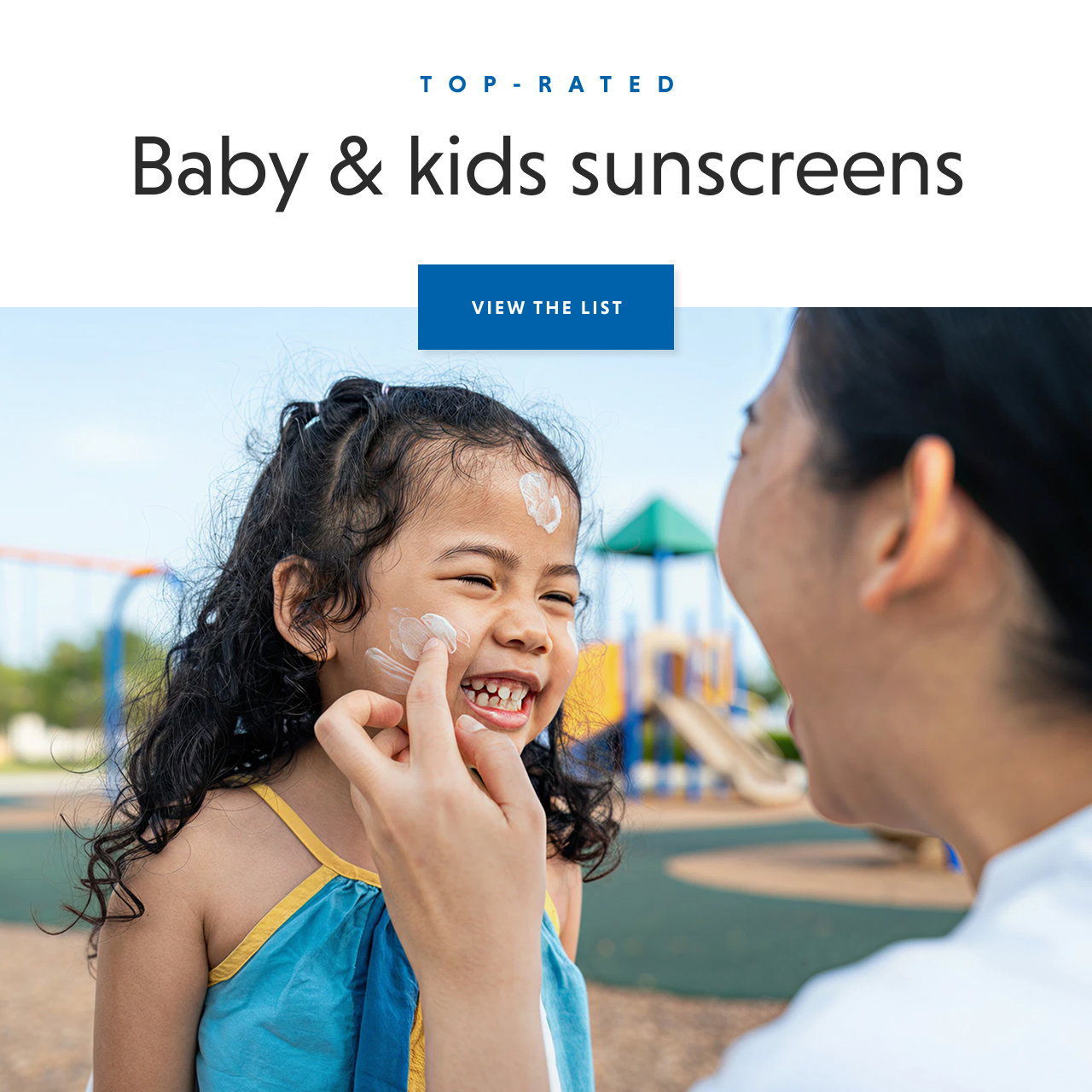 Kid's sunscreens - READ MORE