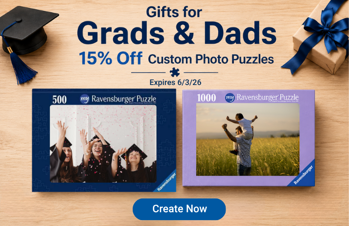 Grads & Dads: 15% Off Custom Photo Puzzles