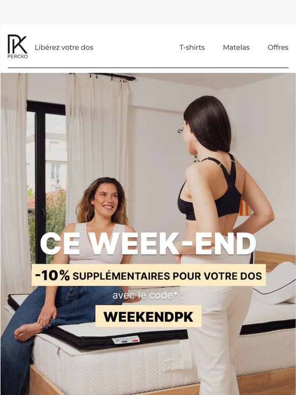 Ce week-end : -10% supp. sur tout le site ☀️