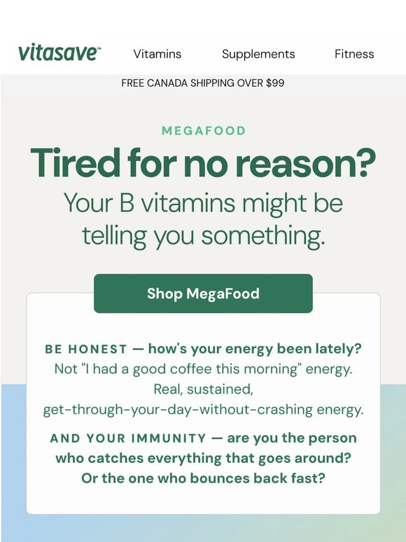 Tired for no reason? Your B vitamins might be telling you something.