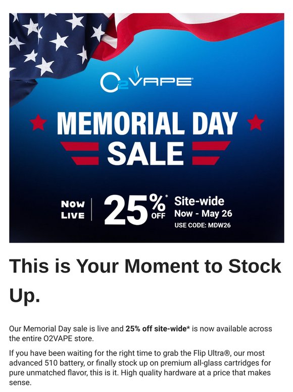 25% Off Site-Wide is LIVE 🇺🇸