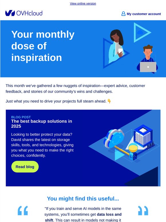 💭 Your monthly dose of inspiration