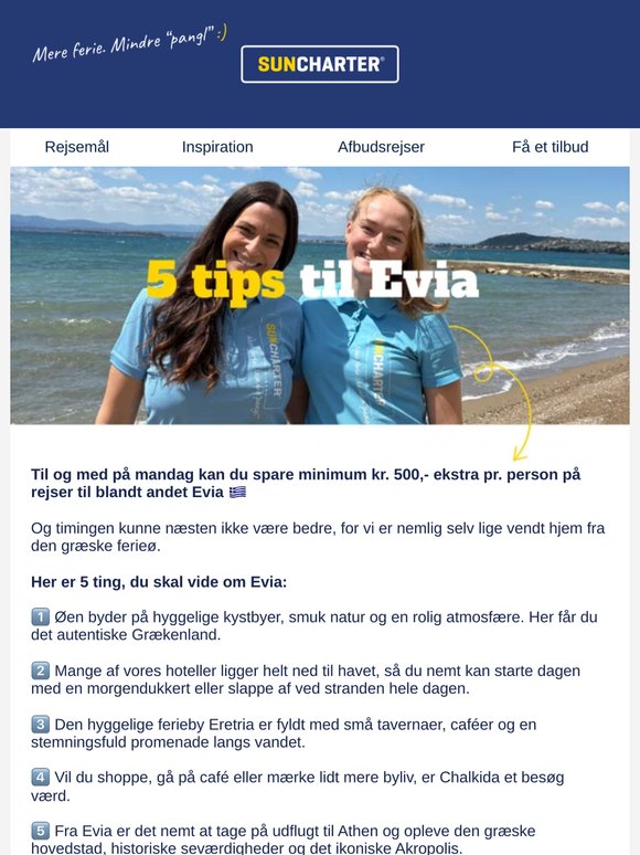 5 tips til Evia