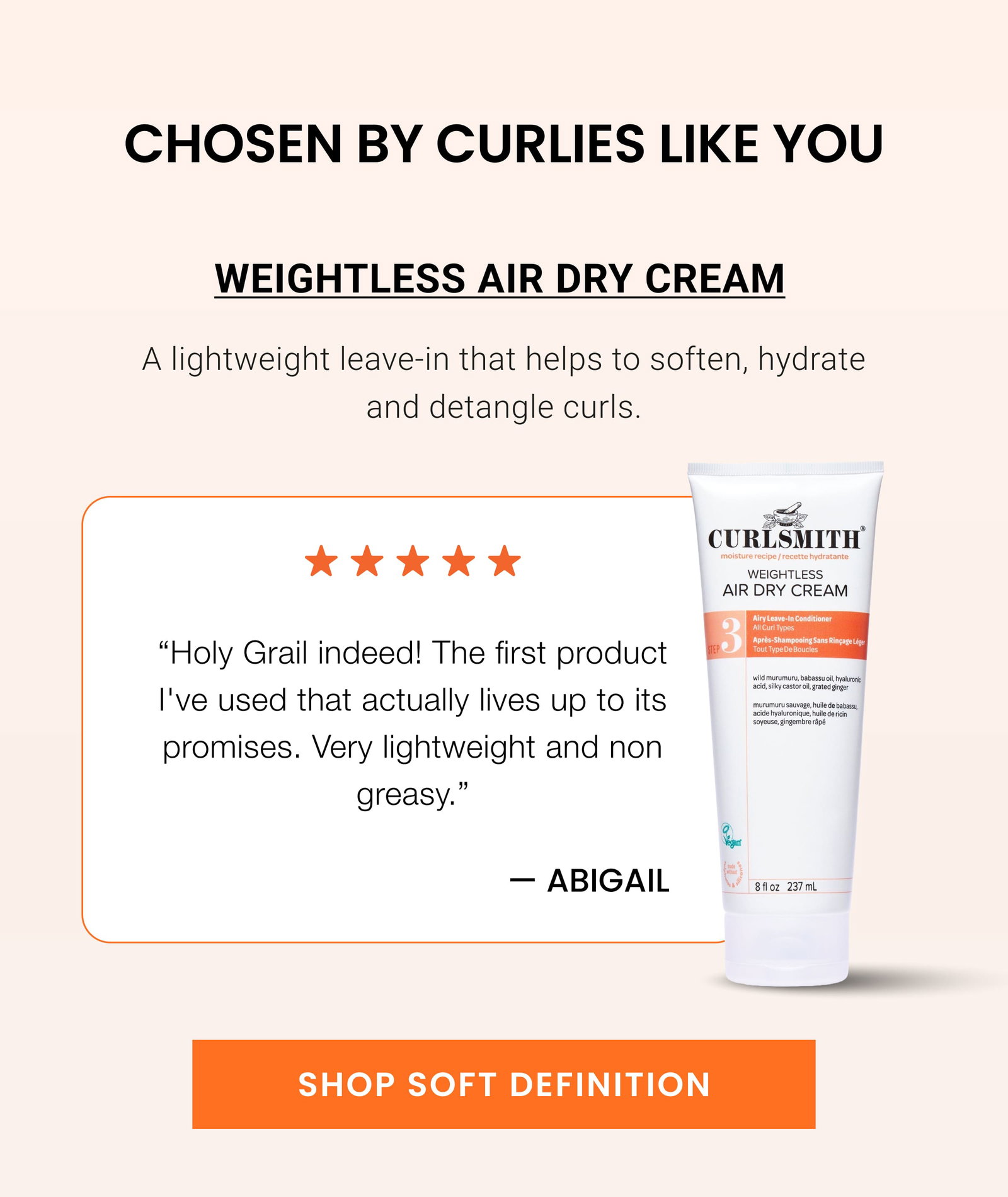 Weightless Air Dry Cream