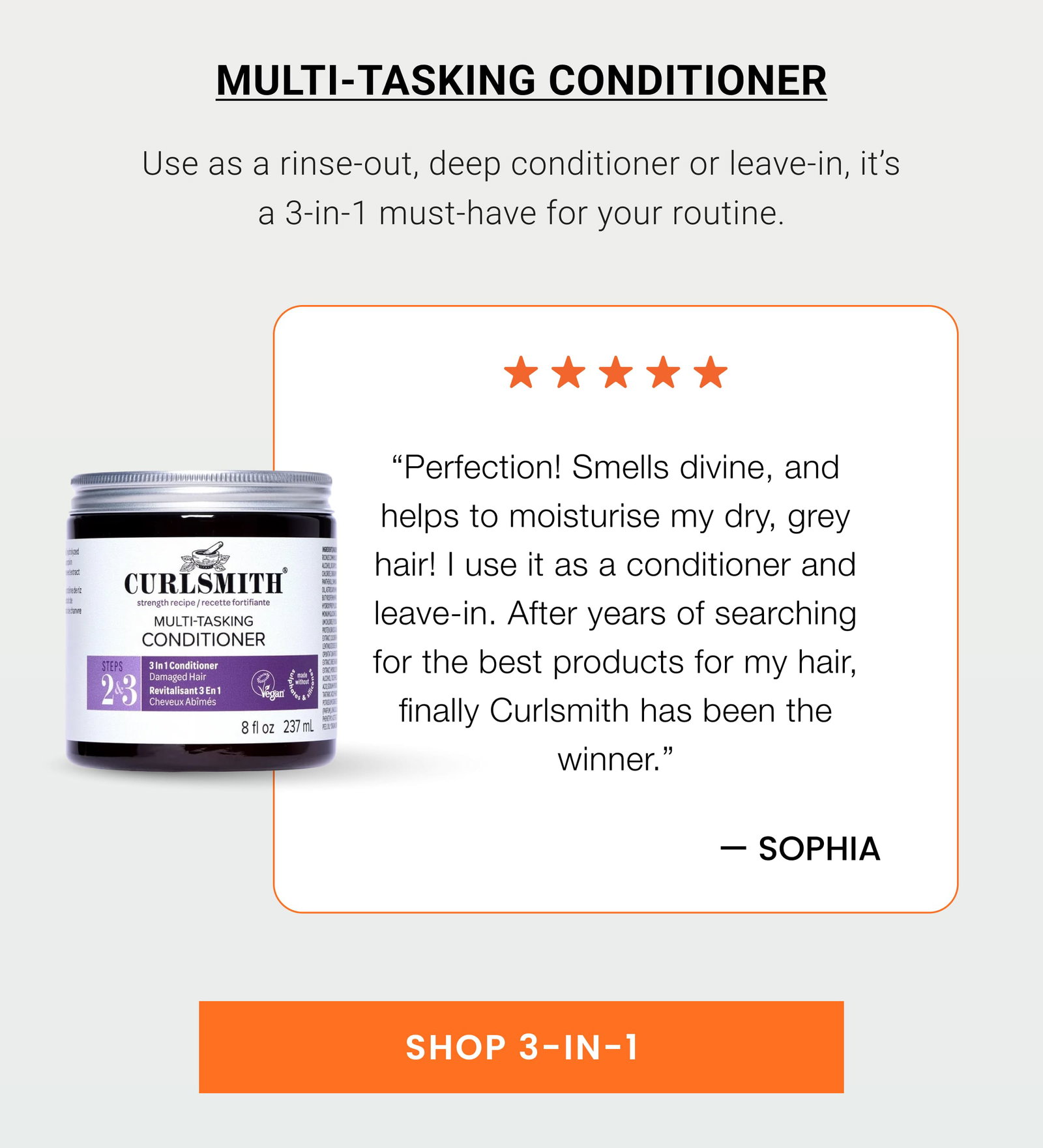 Multi-Tasking Conditioner