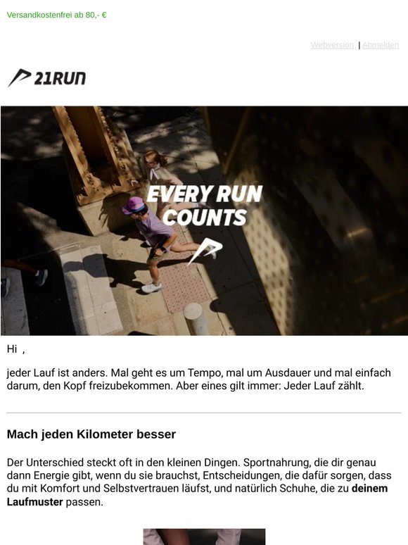 Jeder Lauf zählt ⚡️