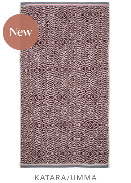 Bedeck of Belfast Katara/Umma Towels in Mulberry