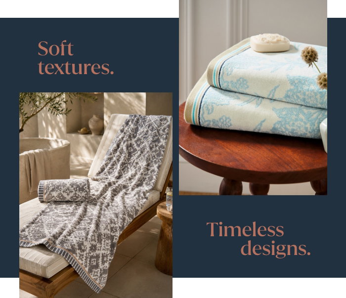 Soft textures, timeless designs