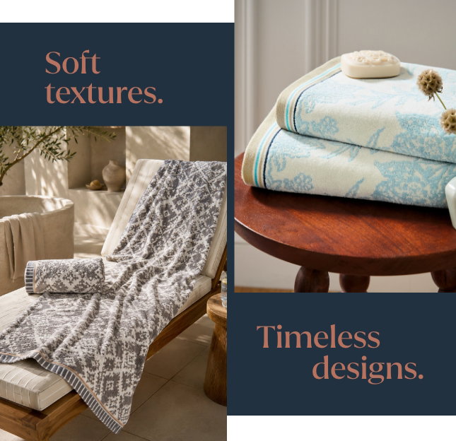 Soft textures, timeless designs