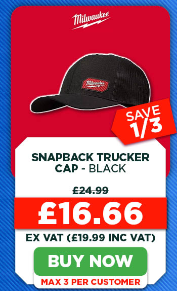 Milwaukee Snapback Trucker Cap - Black