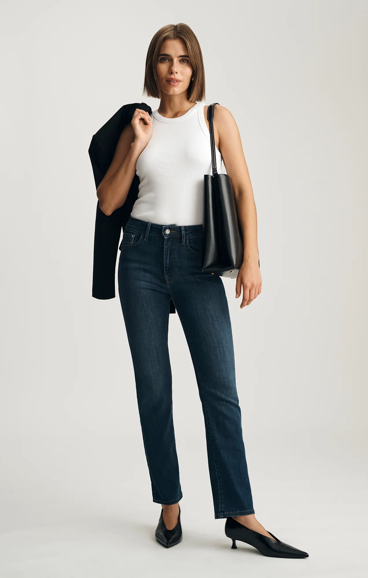 Image of KENDRA STRAIGHT LEG IN INDIGO SUPERSOFT