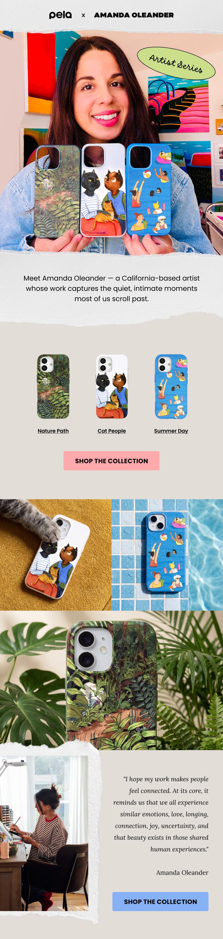 NEW ARTIST COLLAB: Pela x Amanda Oleander
