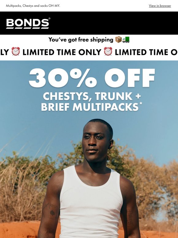 🧦🩲 Your Go-tos on Sale