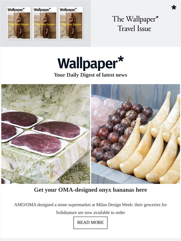 Go bananas for OMA-designed stone groceries