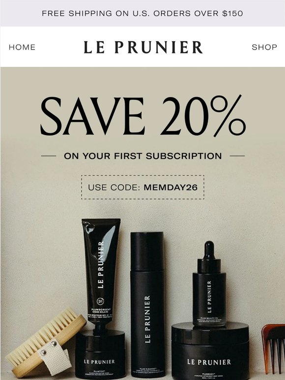 Save 20% On Your First Subscription