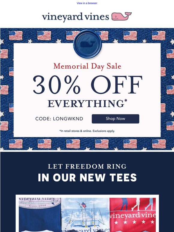 Take 30% Off All Tees