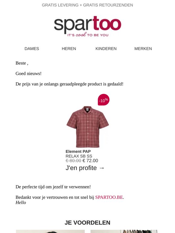 📉 De prijs van het item dat je had gespot daalt!