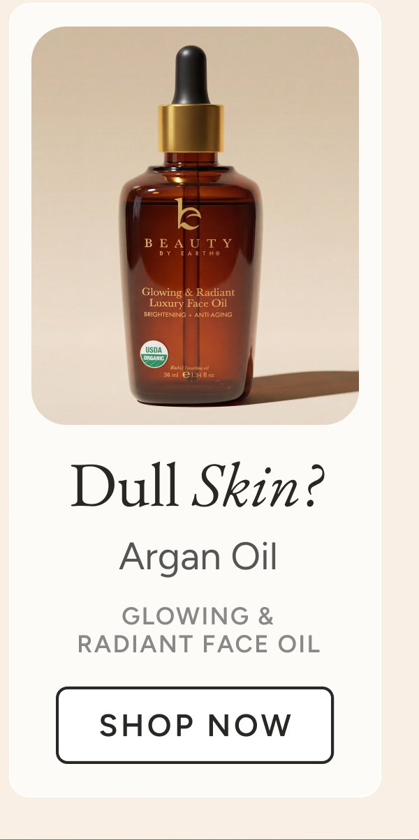Dull skin? Glowing & Radiant Face Oil. Shop Now