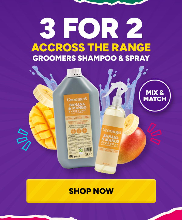 Groomers Shampoos & Sprays Buy One Get One Free