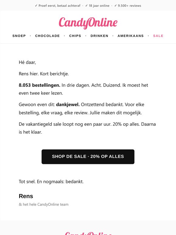 Dit is je laatste kans... (5 uur)
