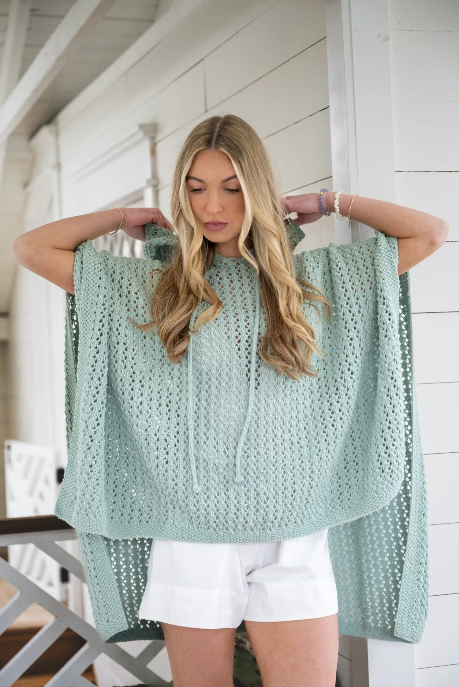 Image of Knit Kit - Stone Harbor Hooded Poncho