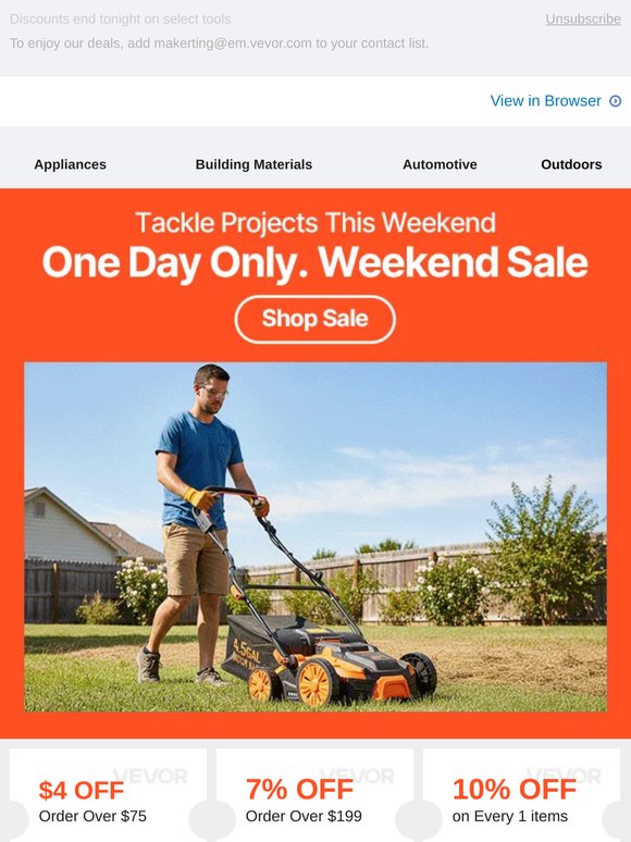 Weekend Deals: Up to 20% Off