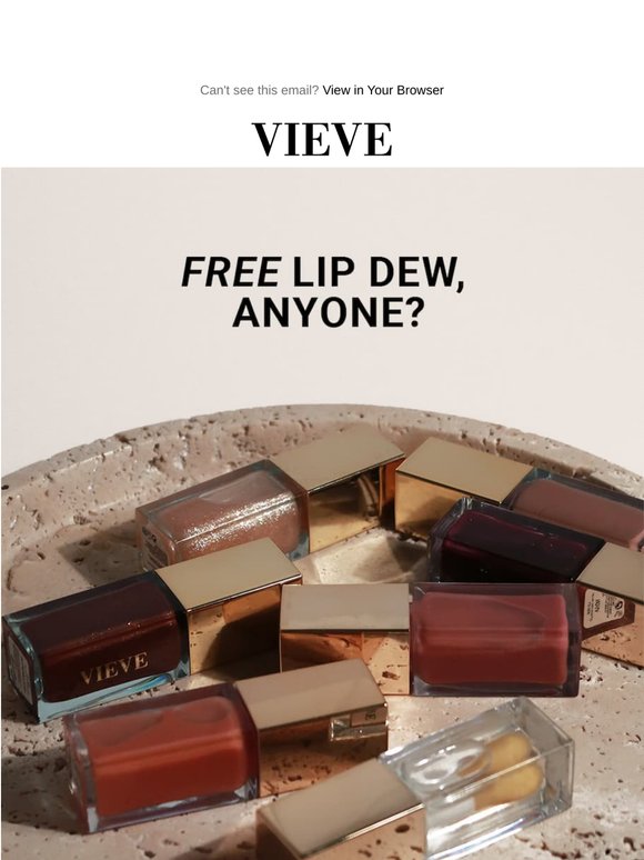 Free Lip Dew for a limited-time only