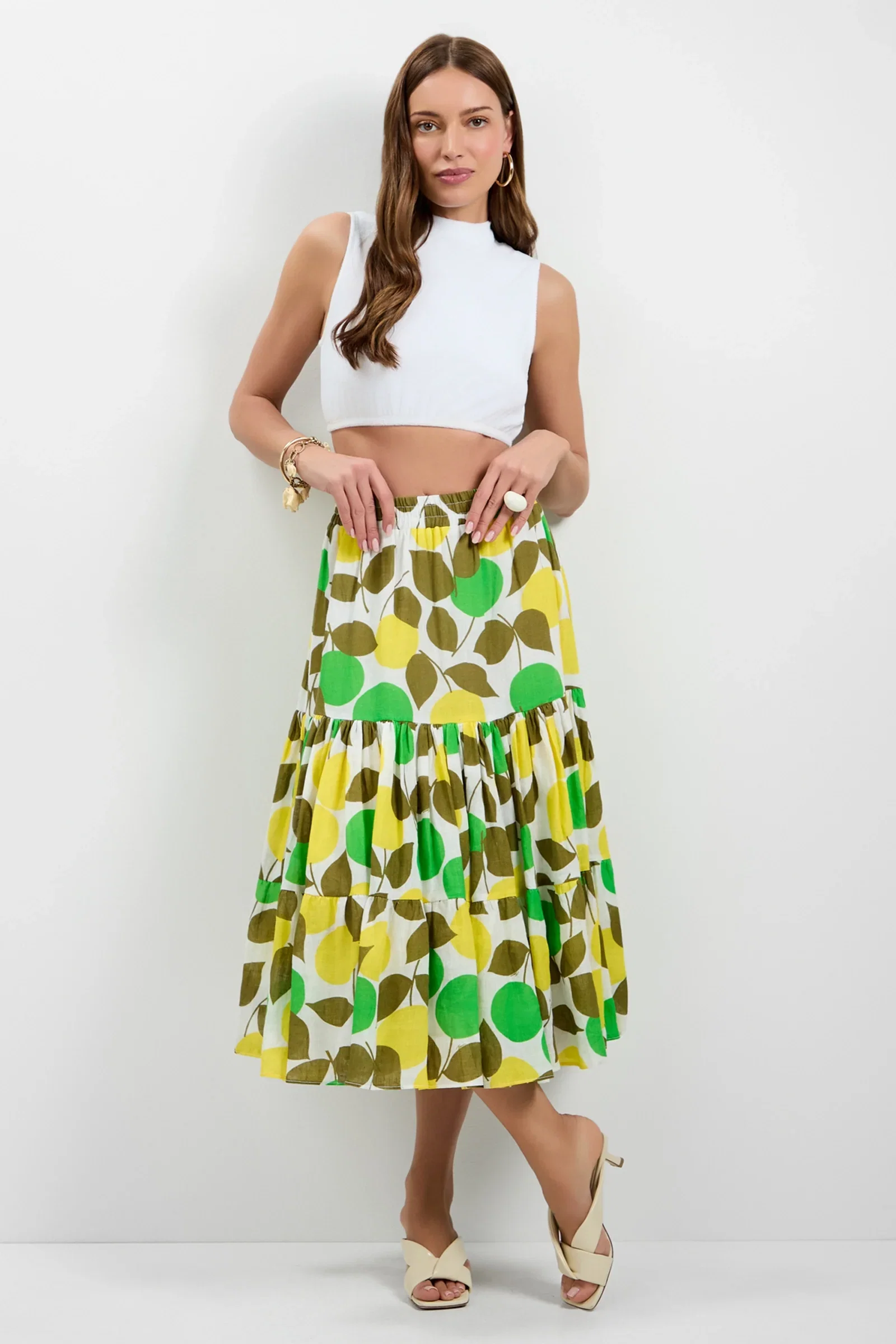 Image of Marsay Drop Waist Midi Skirt