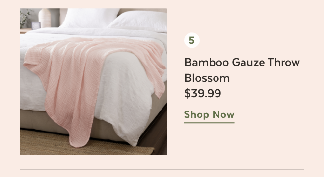 Shop Blossom Bamboo Gauze Throw
