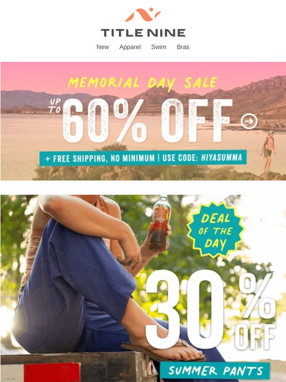30% OFF easy wearin' summer pants! 😎