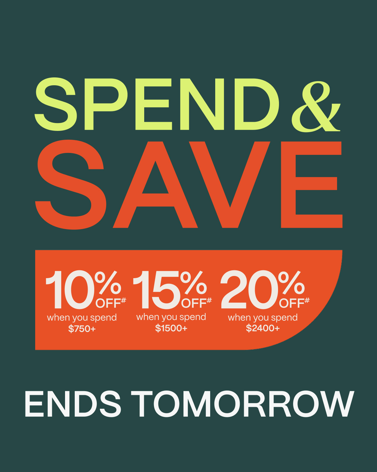 SPEND & SAVE