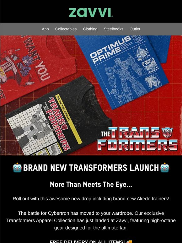 New Transformers Collection & High Tops Just Dropped! 🤖 Free Delivery on all items!