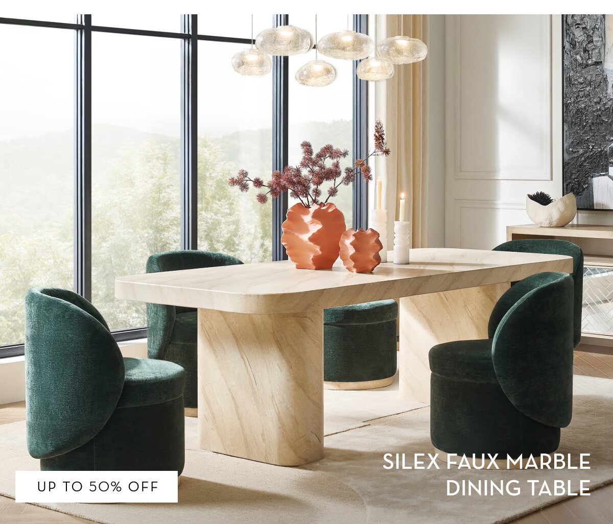 DINING TABLE, UP TO 50% OFF