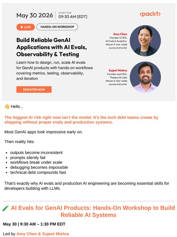 Join Amy Chen, Sujeet Mishra & Gabriele Venturi: Avoid AI Tech Debt Before It’s Too Late