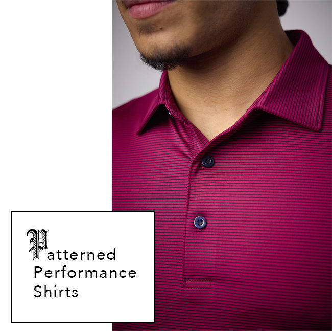 Glenmuir Men's Patterned Performance Shirts