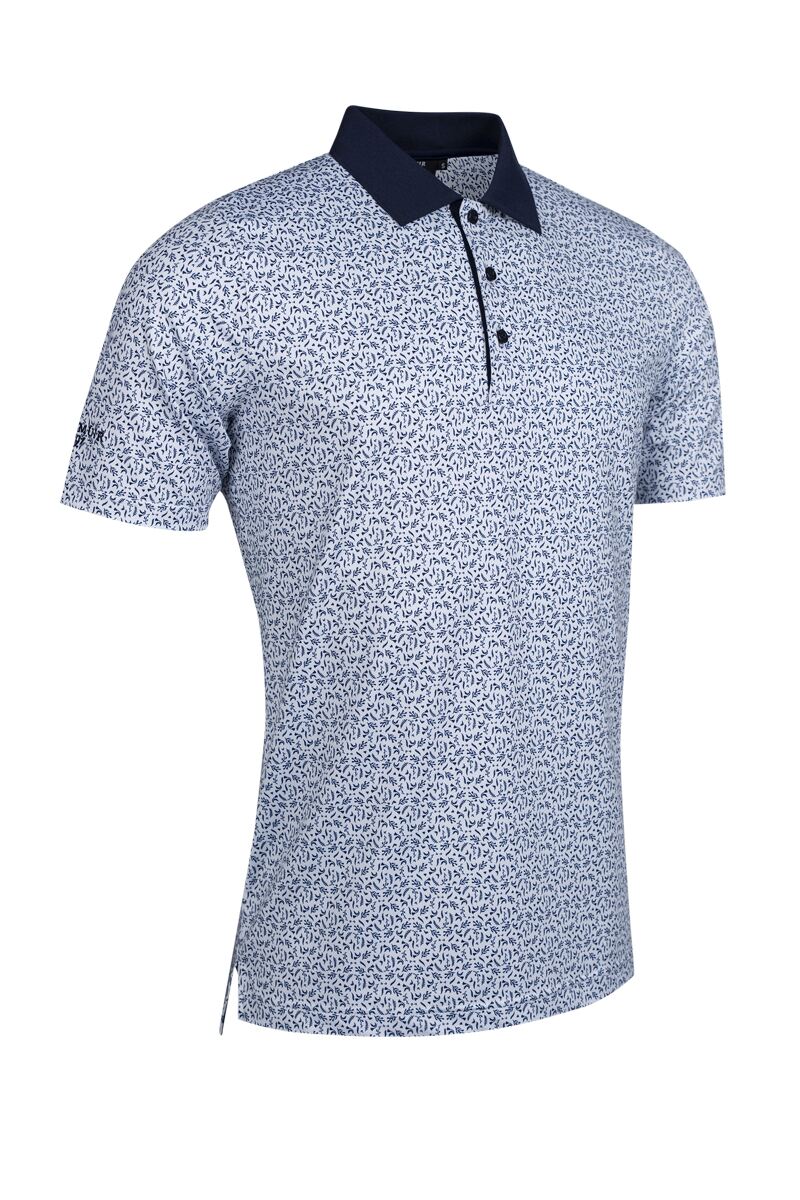 Mens Performance Shirts SS26 - White/Navy Floral