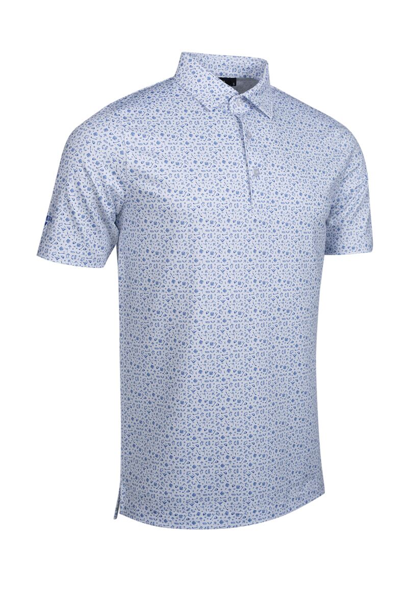 Mens Performance Shirts SS26 - White/Tahiti