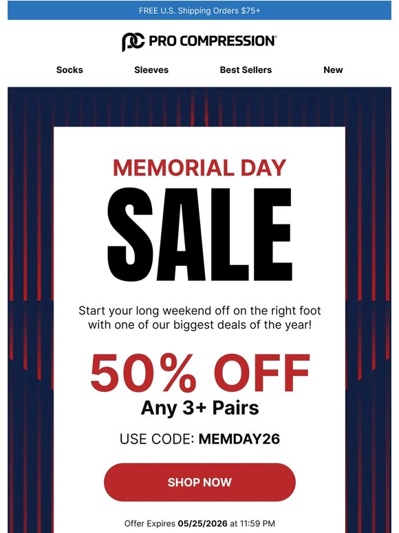50% Off Memorial Day Sale 😍