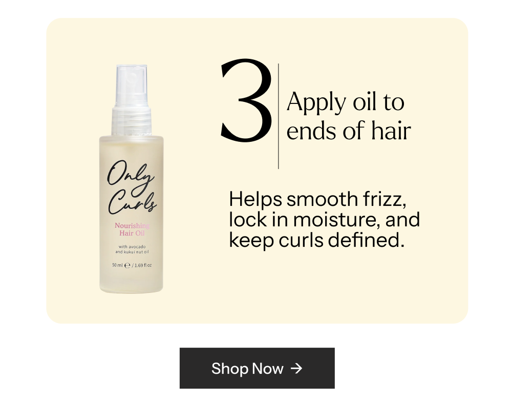 Nourish your curls with this lightweight, multi-tasking hair oil.