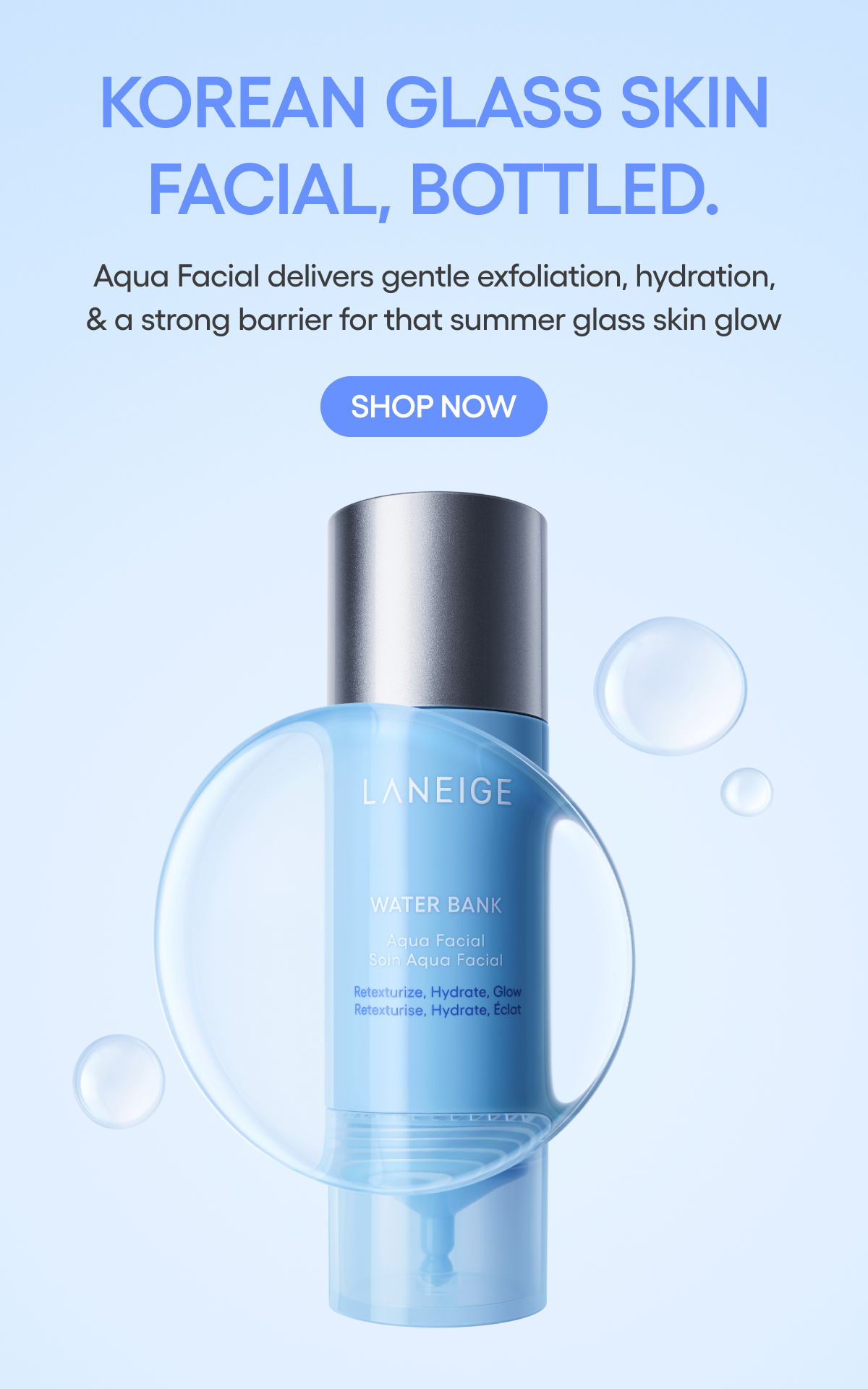 KOREAN GLASS SKIN FACIAL, BOTTLED